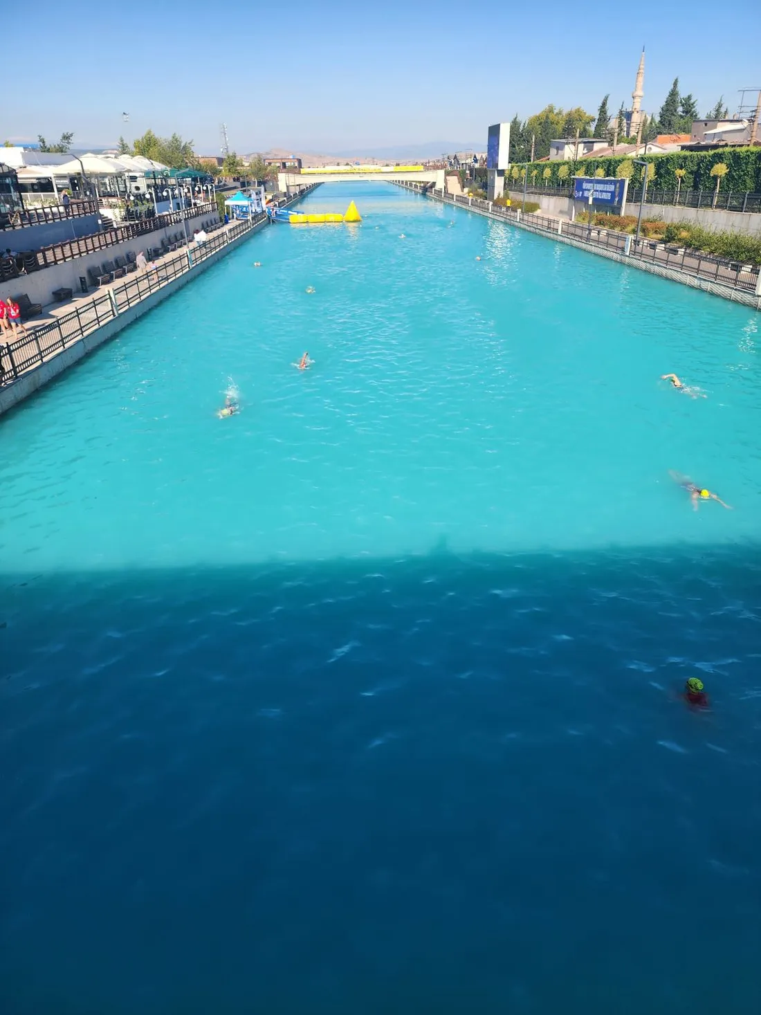 The swim leg of the Avlu triathlon