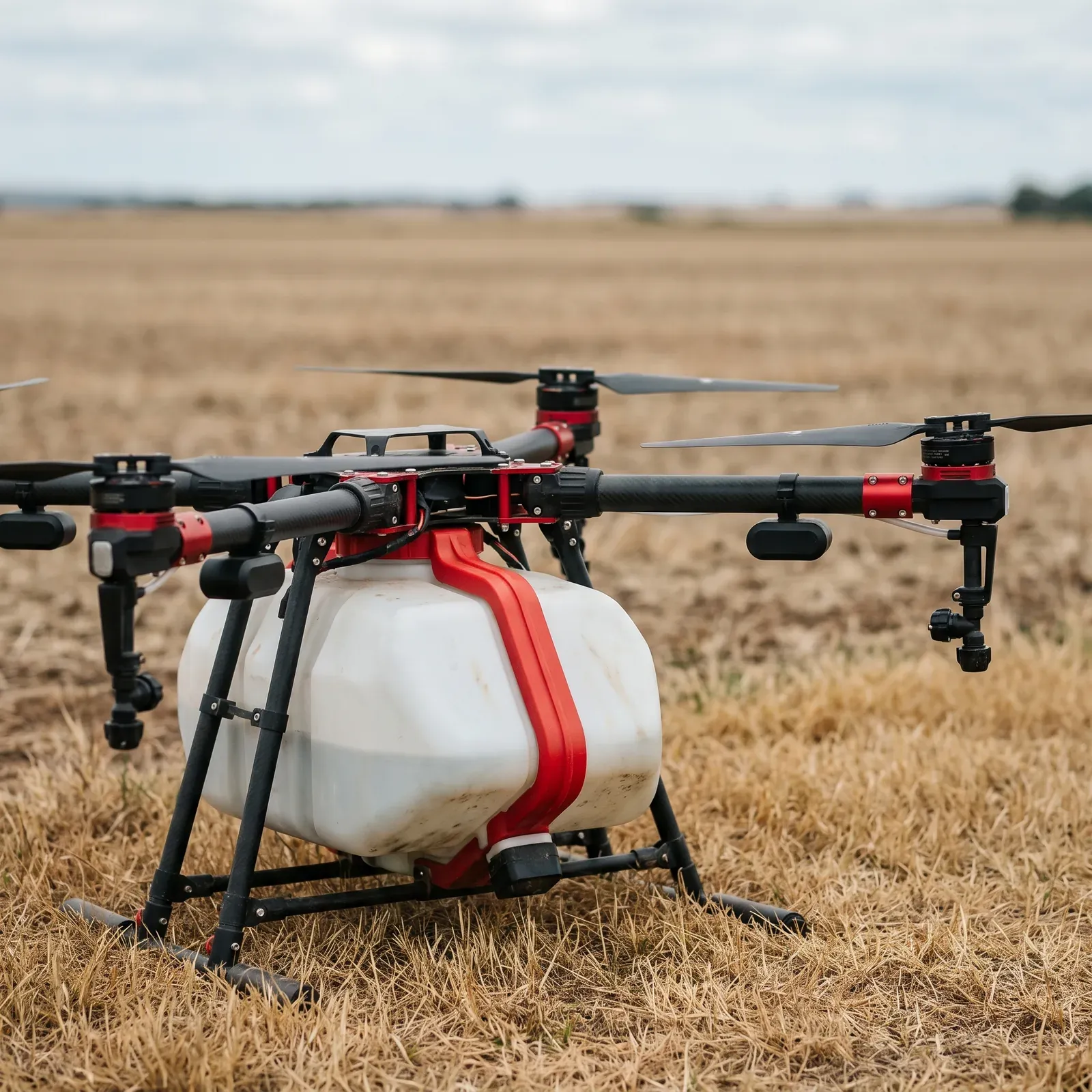 The agricultural drone used for seed-ball sowing