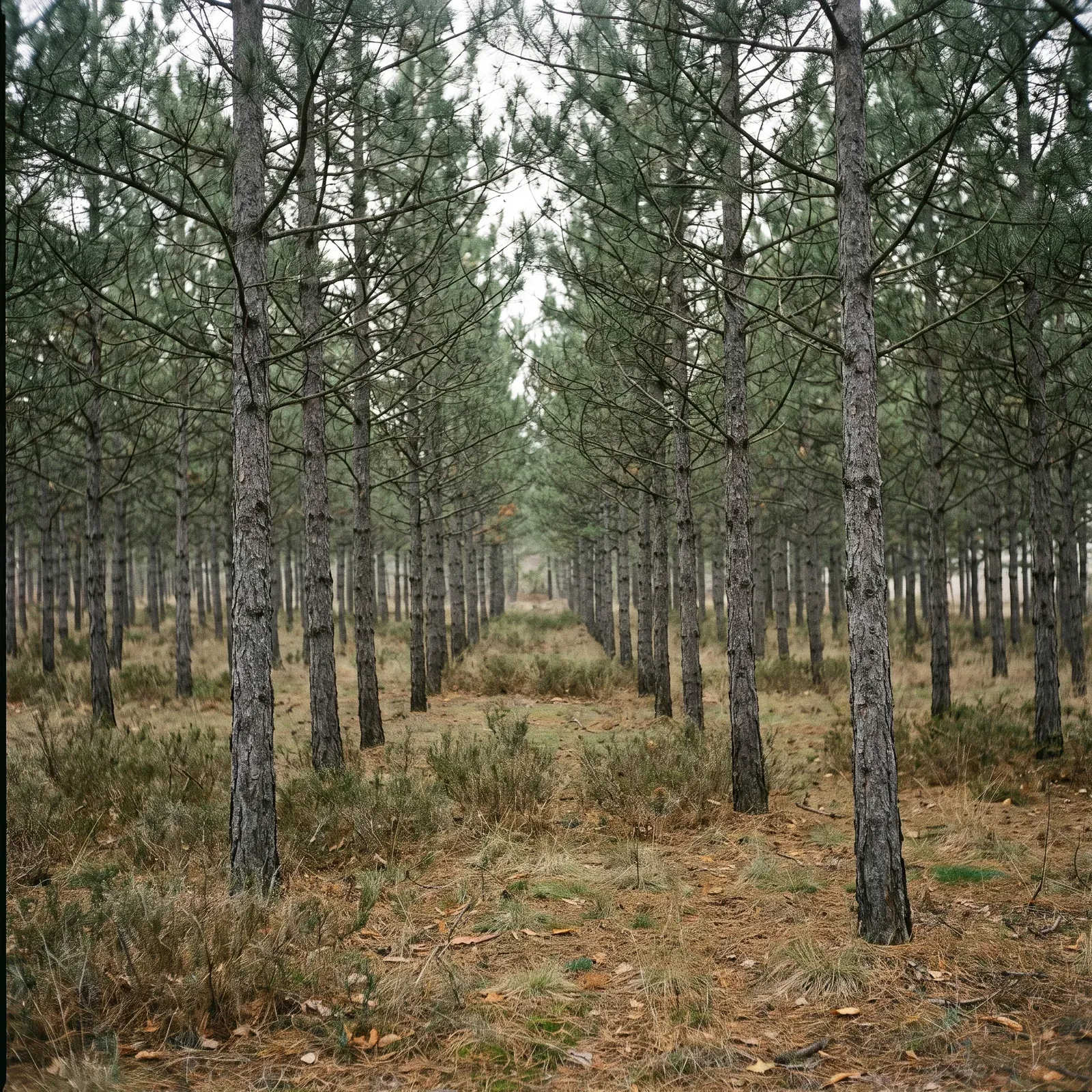 A young planted stand on former steppe